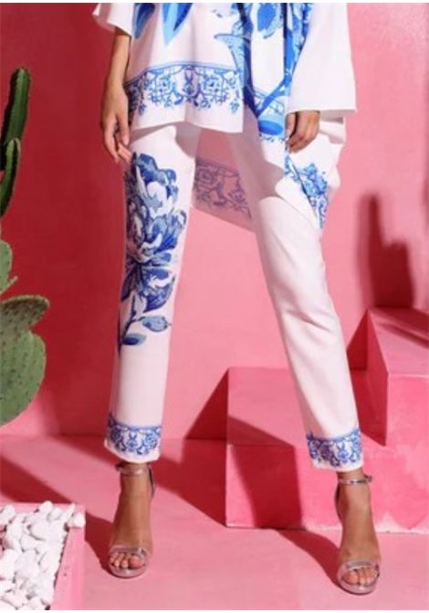 Lycra-blend trousers with rhinestones GAI MATTIOLO | Trousers | LV1802UNIC